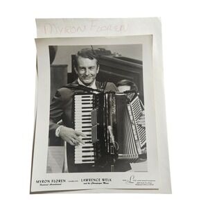 Myron Floren Vintage 50s-80s  American Accordion 8x10 Press Photo Lawrence Welk
